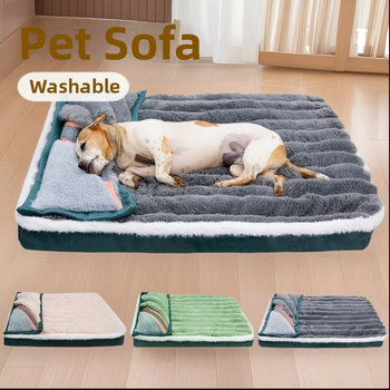 Amazon kutya nagy kanapé kisállat fészek párnával, mosható, kivehető padlószőnyeggel, négy évszak univerzális kisállat-kellékek