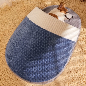 Határokon átnyúló kisállat-kellékek papucs kutya macska fészek téli meleg közepes és kis kutyakennel félig zárt macskafészek négy évszak univerzális