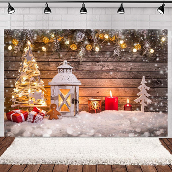 Ziemassvētki Ziemassvētku eglīte koka dēlis dzimšanas dienas tēma fotogrāfija fons audums pārrobežu ekskluzīvs rotājums baneris Amazon