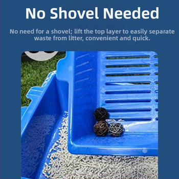 Νέα, διασυνοριακή, τριστρωματική άμμος για γάτες χωρίς φτυάρι, βολικά είδη καθαρισμού για κατοικίδια, μεγάλη άμμος για γάτες για τεμπέληδες