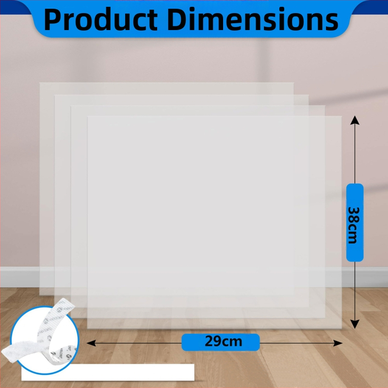 Трансграничен на склад удебелен 4-частичен капак за котешка тоалетна против пръски от котешка урина, преграда за леген за котешка тоалетна, капак за котешки боклук