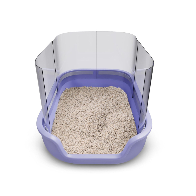 Piiriülene laos paksendatud 4-osaline kassi uriinivastane kassiliiva pritsmekate kassiliiva basseini deflektor kassi prügikasti pritsmekate