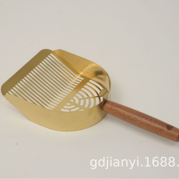 Kačių kraiko nerūdijančio plieno kačių kraiko kastuvas anglies kastuvas kastuvo šūdas bentonitas tofu mišrus smėlis kastuvo šūdas medinė rankena kačių kastuvo gamintojai