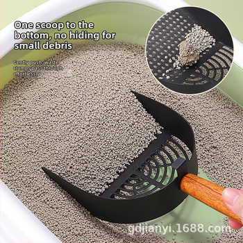 Kačių kraiko nerūdijančio plieno kačių kraiko kastuvas anglies kastuvas kastuvo šūdas bentonitas tofu mišrus smėlis kastuvo šūdas medinė rankena kačių kastuvo gamintojai