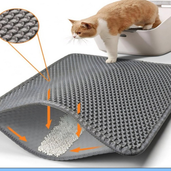 Pet Eva Φιλικό προς το περιβάλλον Διπλής στρώσης κηρήθρα με αντιδιαρροές Αδιάβροχο αντιδιαρροϊκό αντιγρατσουνιστικό χαλάκι άμμου γάτας ανθεκτικό στη φθορά Άμεσες πωλήσεις από τον κατασκευαστή