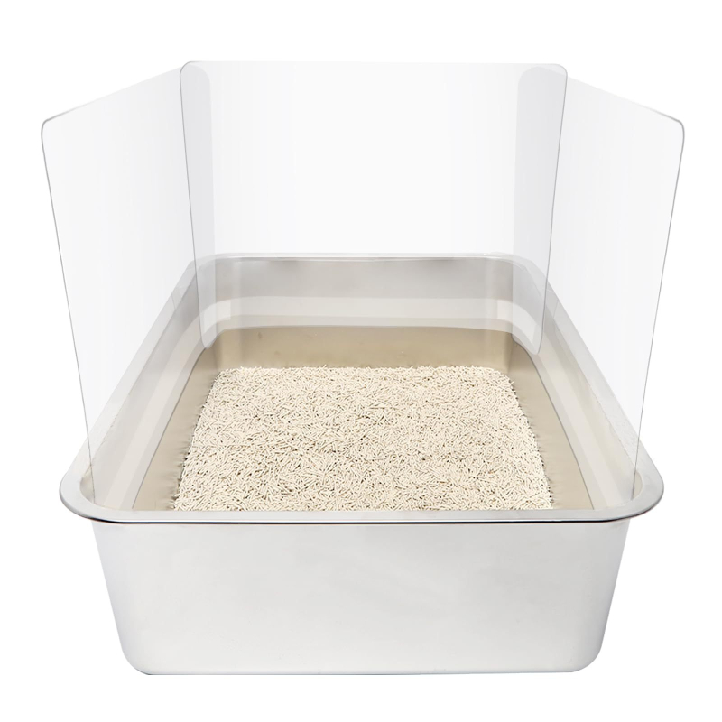 Piiriülene laos paksendatud 3-osaline kassi uriinivastane kassiliiva pritsmekate kassiliiva basseini deflektor kassi prügikasti pritsmekate