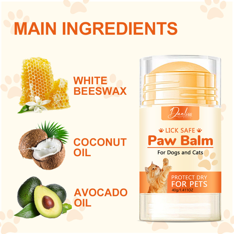 Piiriülene lemmikloomade jalgade niisutav kreem, kassi-koera jalgade kuivadele lõhenemistele mõeldud kreem, lihapadja hoolduspulk, küüniste kaitsekreem