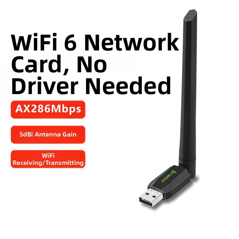 Placă de rețea wireless USB cu dublă frecvență, 650 m, fără driver, adaptor de rețea wireless WiFi 5G pentru computer desktop