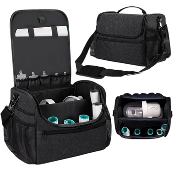 Új kisállat-ápolási kellékek tároló táska kétrétegű, vastagított, multifunkcionális, nagy kapacitású kutyaszervező és tároló táska