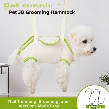 Νέα τσάντα συγκράτησης μπάνιου για γάτες και σκύλους, τρισδιάστατη αιώρα περιποίησης με τυλίγματα, τσάντα κατά της διαφυγής για μικρούς και μεσαίους σκύλους, κατοικίδιος σκύλος