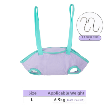 Νέα τσάντα συγκράτησης μπάνιου για γάτες και σκύλους, τρισδιάστατη αιώρα περιποίησης με τυλίγματα, τσάντα κατά της διαφυγής για μικρούς και μεσαίους σκύλους, κατοικίδιος σκύλος