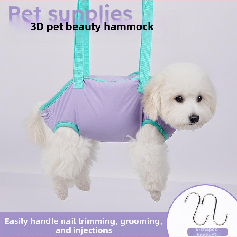 Új macska- és kutyafürdető fogózsák, háromdimenziós, körbetekerhető ápoló függőágy, szökésgátló táska kis és közepes méretű kutyáknak, háziállatoknak