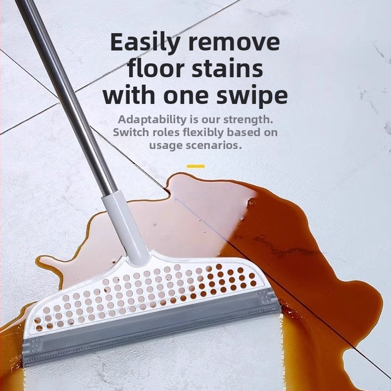 Šluotos grindų grandiklis plastikinis valytuvas silikoninis artefaktas namų apyvokos vonios kambarys vonios kambario valymas grindų plovimas ir šlavimo vandens gamintojas