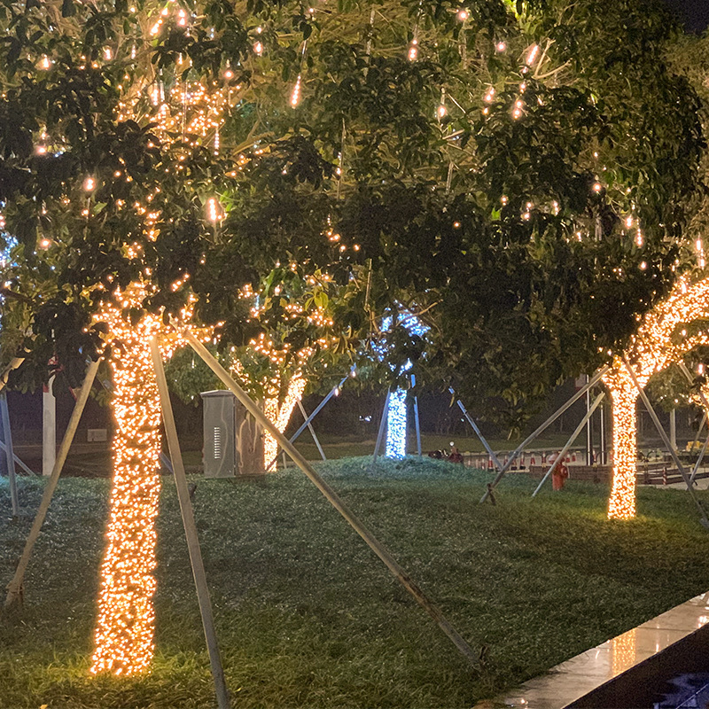 Saulės energija varomos LED girliandos, kiemo dekoravimo šviestuvai, „Gypsophila“ lauko inžinerinis apšvietimas, šventinis LED girliandų didmeninė prekyba