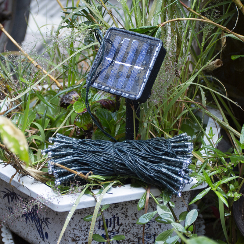 Saulės energija varomos LED girliandos, kiemo dekoravimo šviestuvai, „Gypsophila“ lauko inžinerinis apšvietimas, šventinis LED girliandų didmeninė prekyba