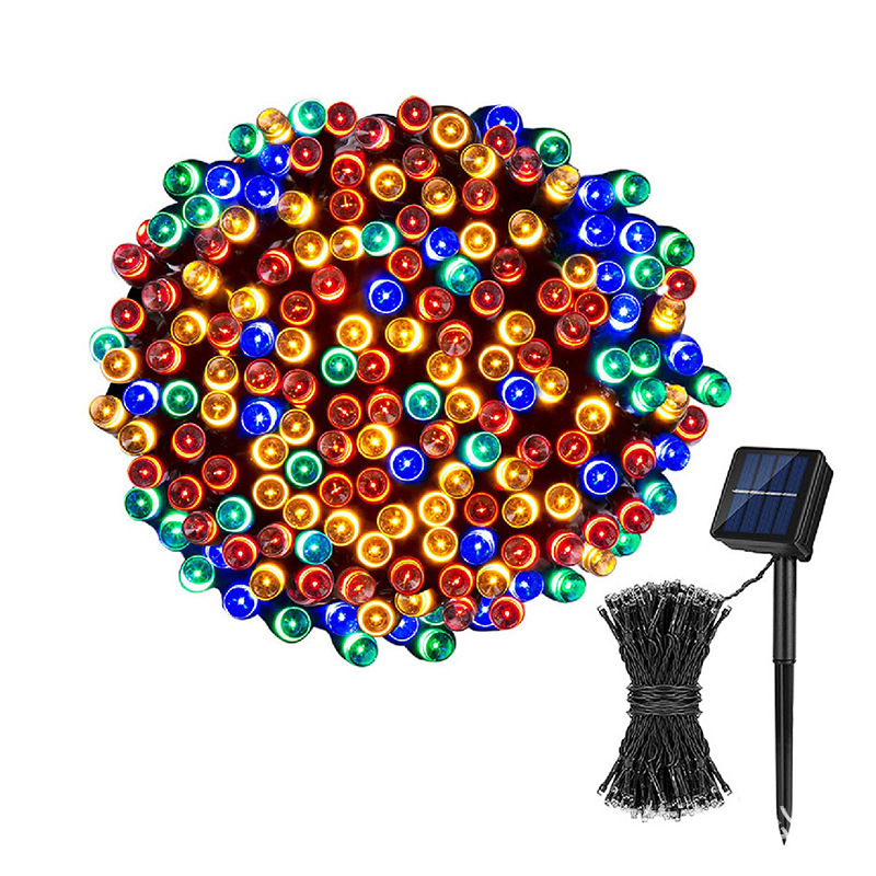 Saulės energija varomos LED girliandos, kiemo dekoravimo šviestuvai, „Gypsophila“ lauko inžinerinis apšvietimas, šventinis LED girliandų didmeninė prekyba