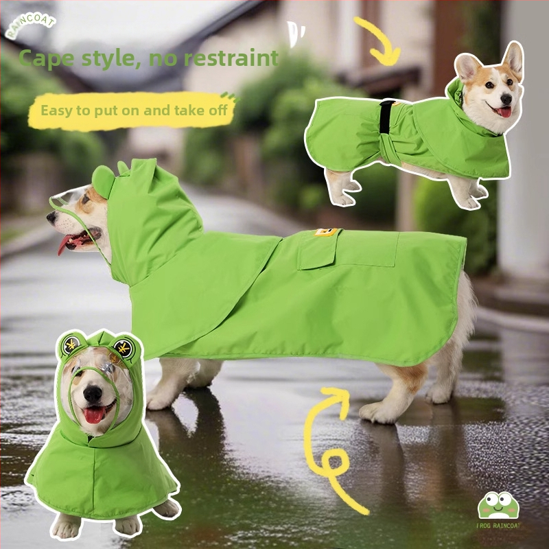 Pláštenka Shiba Inu, corgi, žabia pláštenka, letné šteňa, malé a stredné psy, nepremokavé a odolné voči znečisteniu, vonkajšie pončo pre psov
