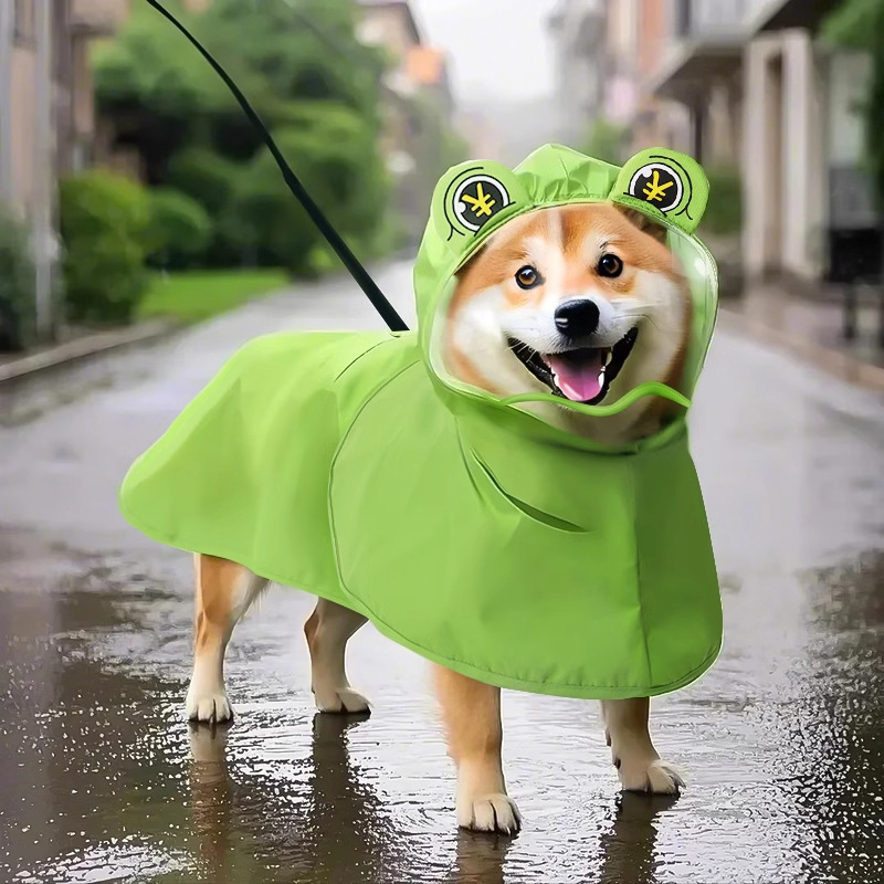 Shiba Inu kabanica za pse, korgi, žaba, ljetni ogrtač za štence, vodootporna i neprljava vanjska pončo za pse