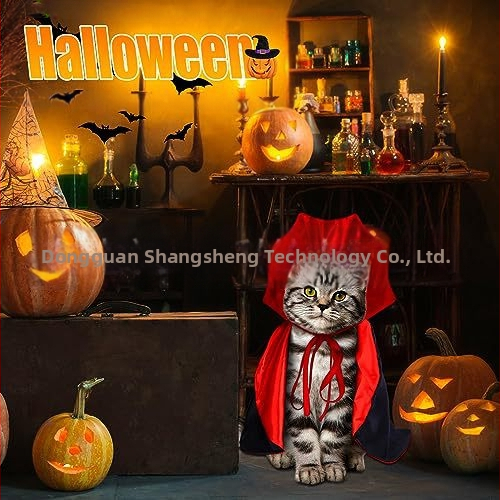 Halloweenska pláštenka pre domáce zvieratá pre mačky a psy, personalizované oblečenie pre malé a stredné psy, moderná halloweenska limitovaná edícia