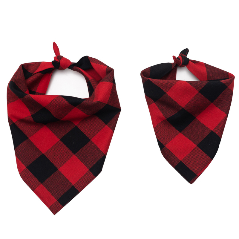 Amazoni lemmikloomade sall, süljerätikuga kolmnurkne rinnahoidja, punane ruuduline koerataskurätik, puuvillane linane piiriülene sall, hulgimüük