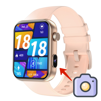 Határokon átnyúló P51 okosóra Bluetooth híváskamera fotófelvétel videó kültéri egészségfigyelő sportóra