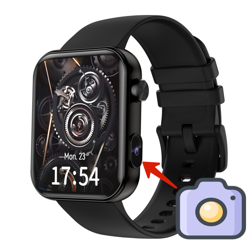 Határokon átnyúló P51 okosóra Bluetooth híváskamera fotófelvétel videó kültéri egészségfigyelő sportóra