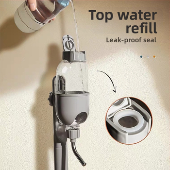 Διανομέας νερού για κατοικίδια, διανομέας νερού χωρίς υγρό στόμα, όρθιος στύλος, κρεμαστό σιντριβάνι, βραστήρας νερού ταΐσματος με βεντούζα, σιντριβάνι νερού για κατοικίδια