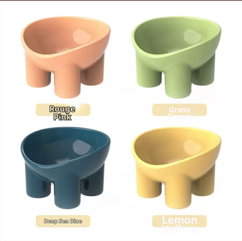 Lemmikloomakauss kassipojale, koerale, joogiveele, elevandi jala kaelakaitsega kauss, ümberminekuvastane plastmassist makroonvärvi kauss