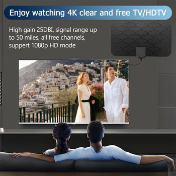 Piiriülese võrgu digitaaltelevisiooni antenn siseruumides kasutatav maapealne digitaalne HD-antenni võimendi 4K 1080P antenn