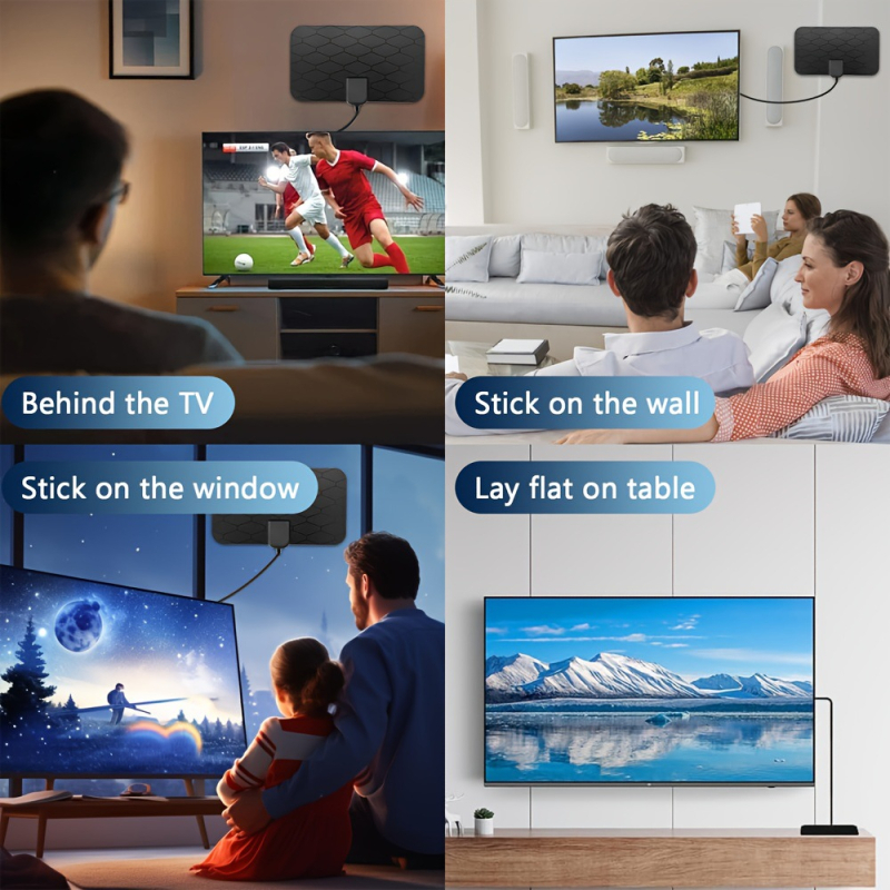 Piiriülese võrgu digitaaltelevisiooni antenn siseruumides kasutatav maapealne digitaalne HD-antenni võimendi 4K 1080P antenn