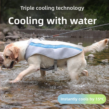 Šunų vasariniai drabužiai Liemenė Plonos vidutinio ir didelio dydžio šunims Apsauga nuo saulės ir vėsinantys drabužiai nuo karščio smūgio Augintinių vasariniai vėsinantys drabužiai lauke