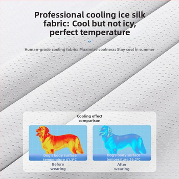 Šunų vasariniai drabužiai Liemenė Plonos vidutinio ir didelio dydžio šunims Apsauga nuo saulės ir vėsinantys drabužiai nuo karščio smūgio Augintinių vasariniai vėsinantys drabužiai lauke