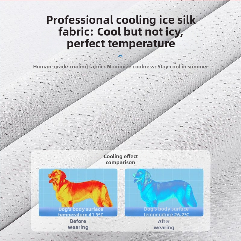 Šunų vasariniai drabužiai Liemenė Plonos vidutinio ir didelio dydžio šunims Apsauga nuo saulės ir vėsinantys drabužiai nuo karščio smūgio Augintinių vasariniai vėsinantys drabužiai lauke