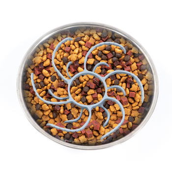 Lassú etető fulladásgátló eszköz kisállatoknak, szilikon fulladásgátló lassú etetőtál tapadókoronggal, univerzális macskáknak és kutyáknak, fulladásgátló, lassú etetés