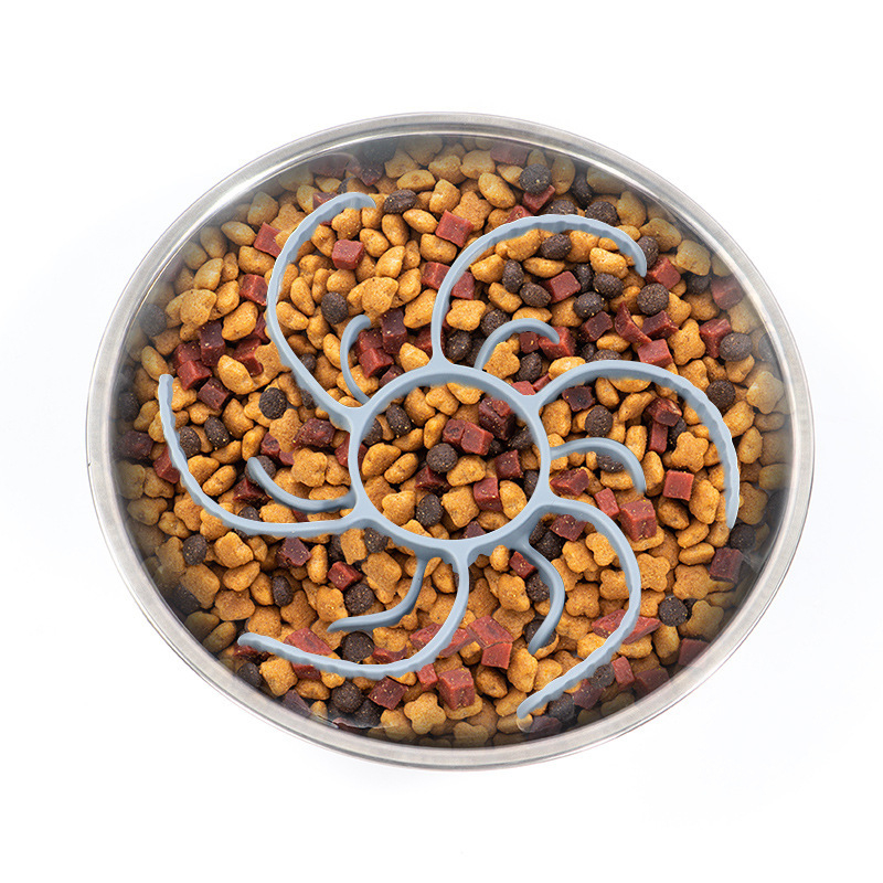 Lassú etető fulladásgátló eszköz kisállatoknak, szilikon fulladásgátló lassú etetőtál tapadókoronggal, univerzális macskáknak és kutyáknak, fulladásgátló, lassú etetés