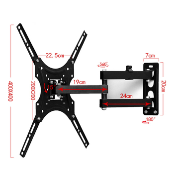 Телескопична стойка за телевизор Cross-Border HT-117B-2, универсална стена за LCD телевизор
