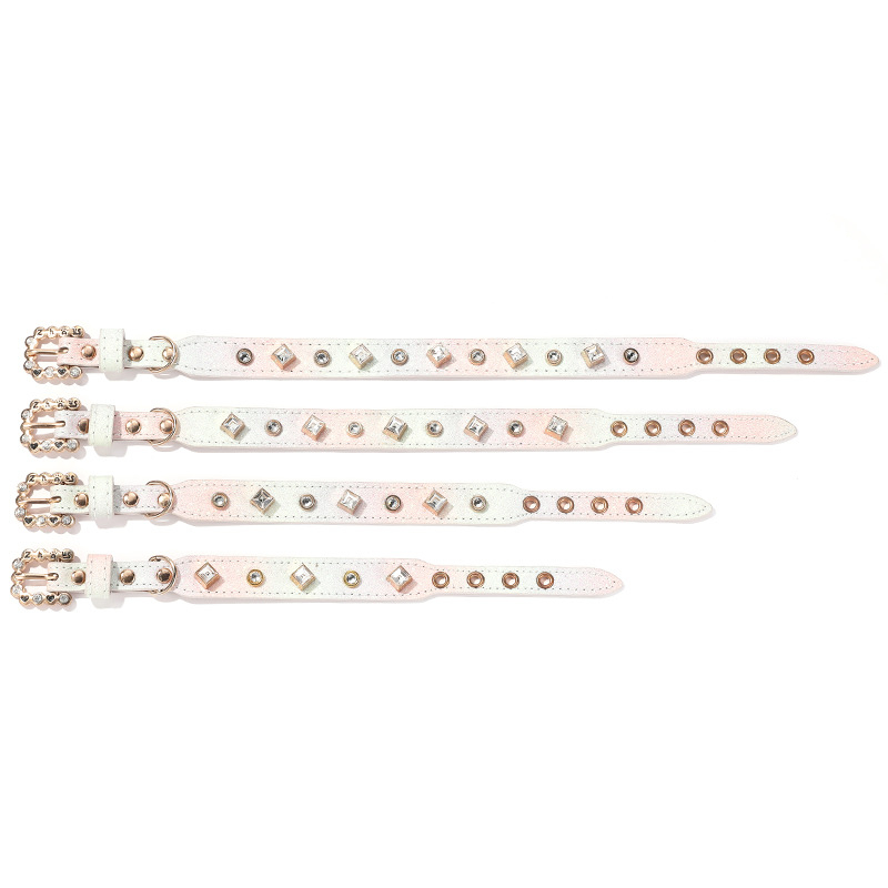 Zhous lemmikloomatarvete kaelarihm, veojõuköis, kaelakee, kass, kaelakee, keskmise ja väikese koera kaelale, värvilised helmeste ehted