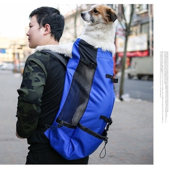 Kisállat hátizsák utazó hátizsák szellőző, lélegző, mosható kerékpáros kültéri bevásárló hátizsák kutyanyitó táska