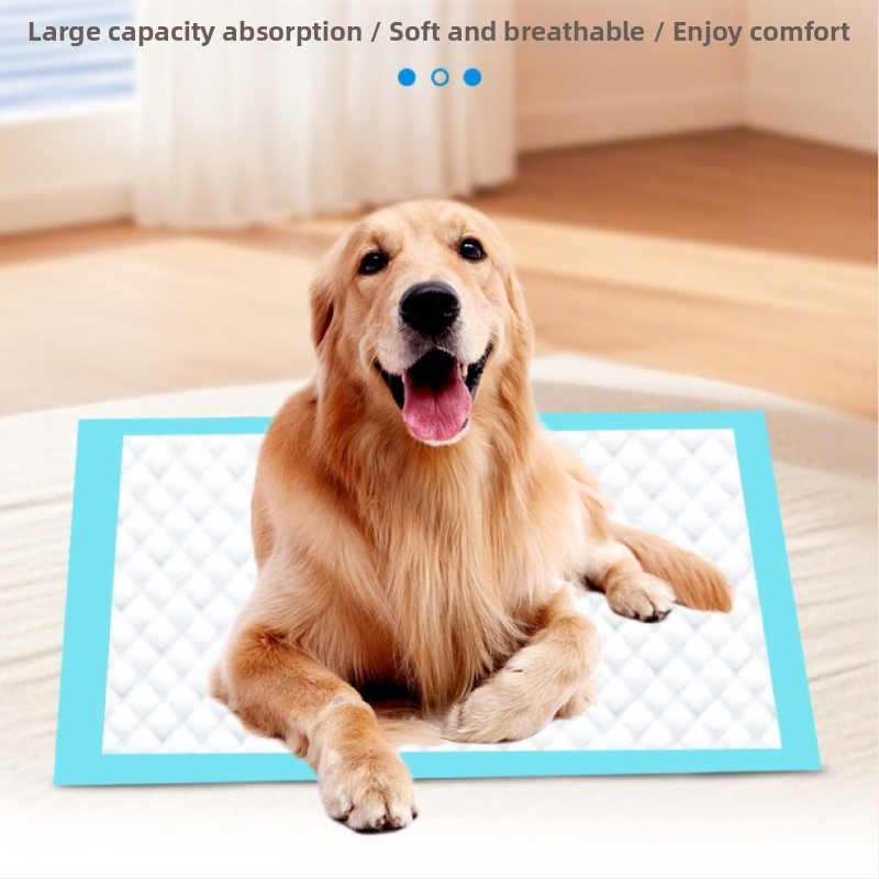 Подложки за пелени за домашни любимци на едро, удебелени дезодориращи подложки за пелени за кучета, абсорбиращи подложки за еднократна употреба, пелени за кучета