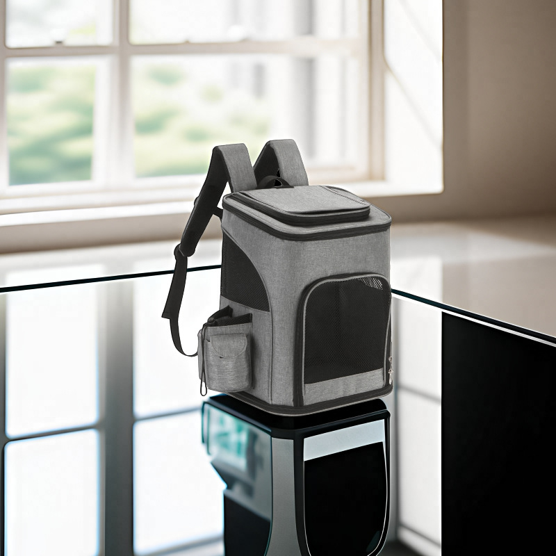 Háziállat táska, vízálló, lélegző táska, kisállat kiránduláshoz, hordozható kutyatáska, hátizsák, macskatáska, deformálódásmentes utazóhátizsák, ketrec