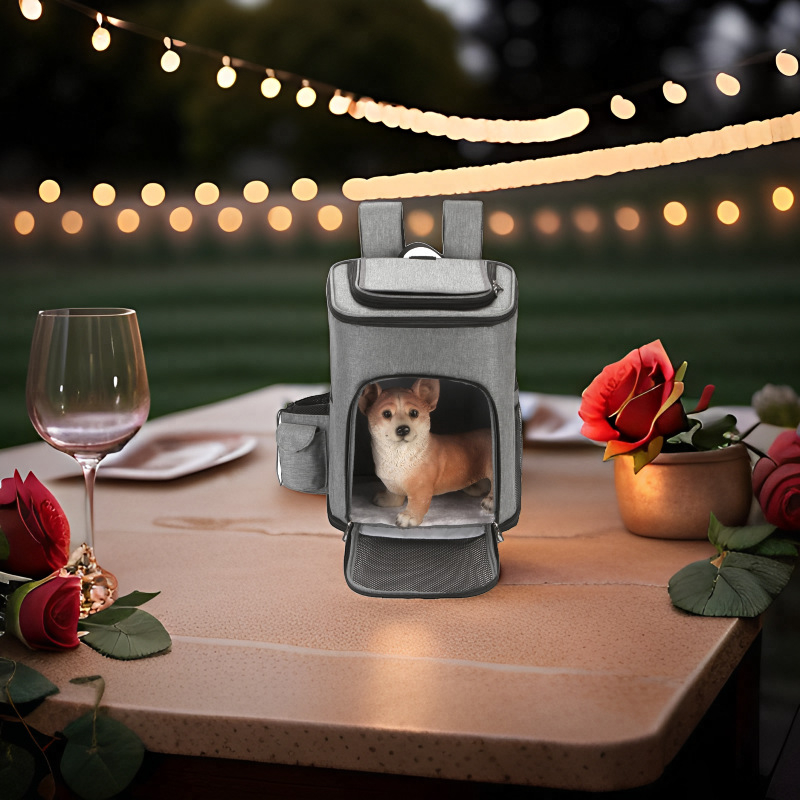 Háziállat táska, vízálló, lélegző táska, kisállat kiránduláshoz, hordozható kutyatáska, hátizsák, macskatáska, deformálódásmentes utazóhátizsák, ketrec