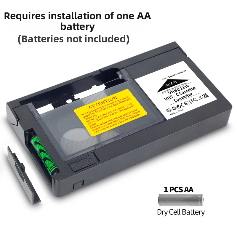 Адаптерна кутия за преобразуване от VHS към VHSC видеокасета (Minidv/Hi8 не е съвместима)