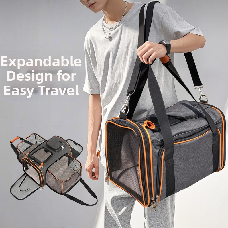 Kassikott Väljaminev kaasaskantav kassi seljakott Kokkupandav lemmikloomakott Laiendatav lemmikloomapesa Hingav ruudukujuline laiendatav koerakott