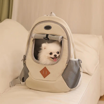 Διασυνοριακό σακίδιο πλάτης για κατοικίδια, προσαρμοσμένο από τον κατασκευαστή, μικρό μέγεθος τσάντας ταξιδιού για σκύλους, μοντέρνα τσάντα ταξιδιού για γάτες με αντίθεση χρώματος