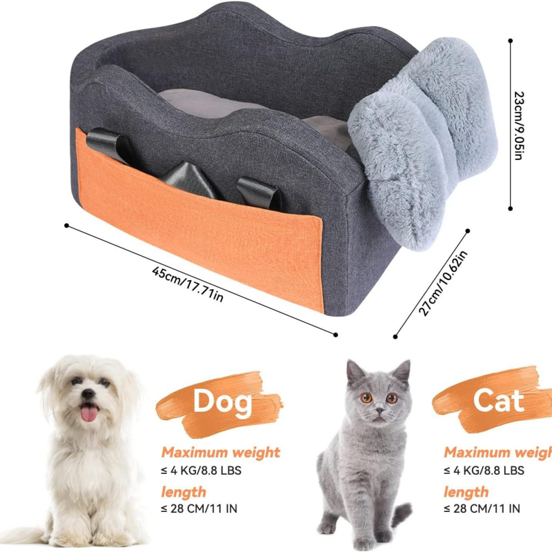 Jastuk za sigurnost pasa u automobilu, korejska tkanina za gnijezdo za kućne ljubimce, lako se čisti, uklonjivo, kućansko gnijezdo za kućne ljubimce