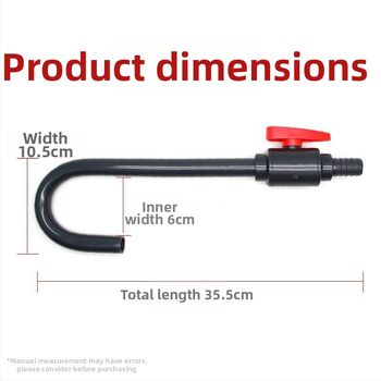 Akvariumo vandens pildymo įtaisas su jungikliu, alkūniniu kabliu, vandens keitimo vamzdis, montuojamas ant sienos, vandens pildymo vamzdis, vandens pildymo alkūnė, akvariumo priedai