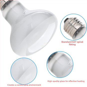 Λάμπα θέρμανσης UVA για κατοικίδια αναρρίχησης, λάμπα ημέρας για ερπετά, σαύρα, λιοντάρι με χαίτη, χελώνα, ηλιακό φως, παπαγάλος, κοτόπουλο ρουτίνης, θερμή μόνωση