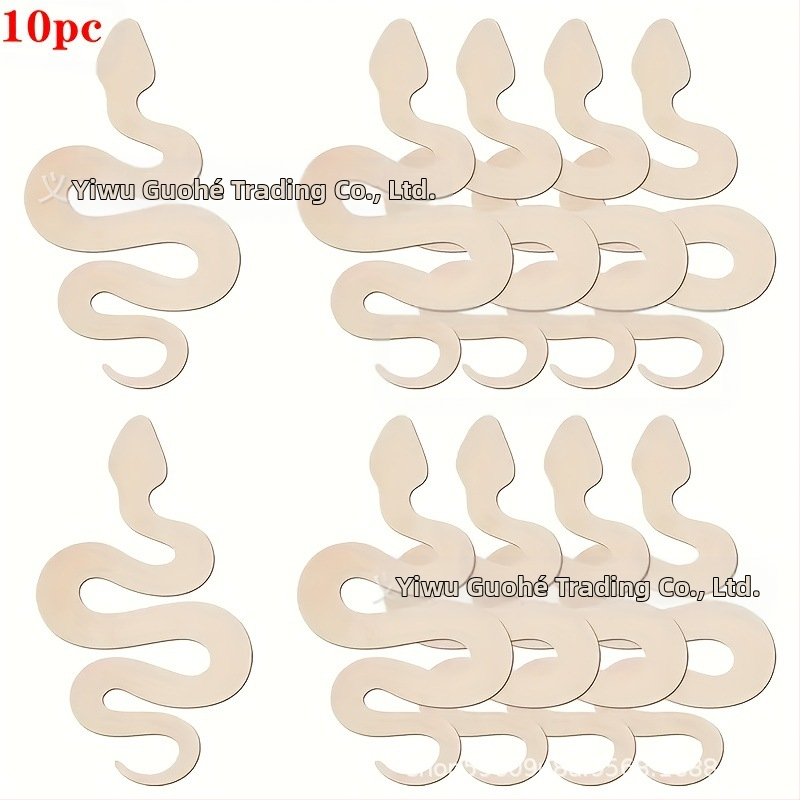 10 kígyó alakú fadarab, fából készült, barkácsolás, festés, graffiti, kézműveskedés, fából készült függődíszek, nyaraló