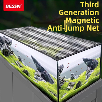 Akvariumo apsaugos nuo šuolių tinklas, magnetinis akvariumo uždangalinis tinklas, akvariumo uždangalinis tinklas nuo šuolių, akvariumo apsauga nuo pabėgimo, upelio akvariumo „Rex Dragon“ tinklas nuo šuolių