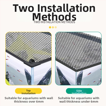 Akvariumo apsaugos nuo šuolių tinklas, magnetinis akvariumo uždangalinis tinklas, akvariumo uždangalinis tinklas nuo šuolių, akvariumo apsauga nuo pabėgimo, upelio akvariumo „Rex Dragon“ tinklas nuo šuolių